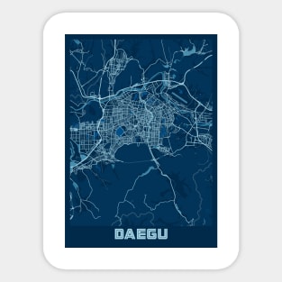 Daegu - South Korean Peace City Map Sticker